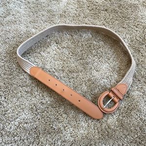 Cream and Tan Belt